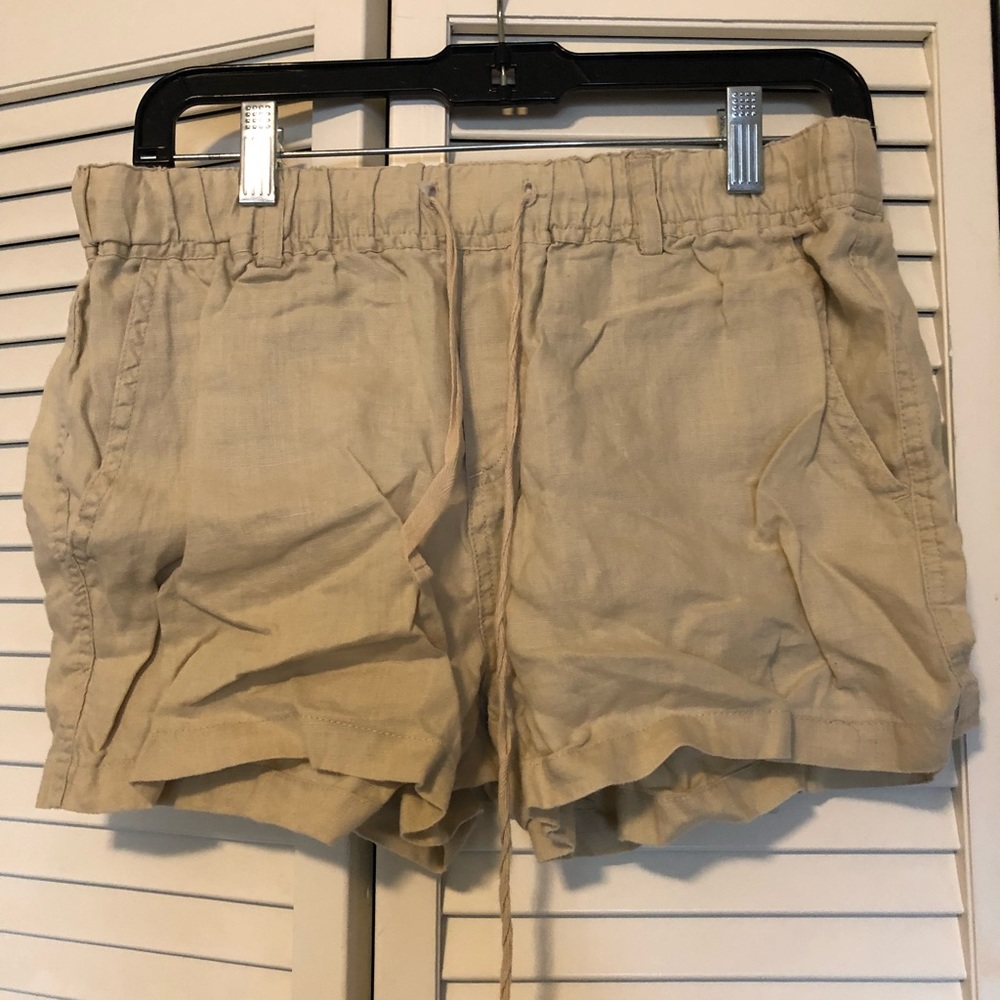 Khaki High Waisted Shorts